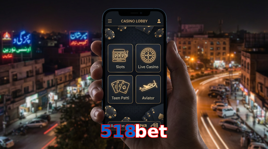 Main screen of 518Bet app page for PK players